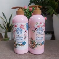 Dầu Gội Purité Chắc Khỏe Lưu Hương 600ml Dầu Xả Purite Chắc Khỏe Lưu Hương Anh Đào 450ML