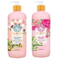 Dầu Gội Purité Chắc khỏe và Óng mềm Lưu hương 600mlchai -  DẦU GỘI PURITE - HOA HỒNG 650ML