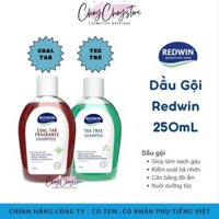 Dầu Gội REDWIN Tea Tree & Coal Tar Shampoo 250mL Giúpi Phục Hồi Tóc, Hỗ Trợ Viêm Da Tiết Bã (Hàng Nhập Khẩu)