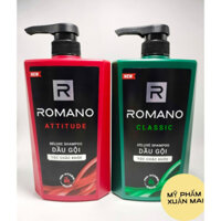Dầu gội Romano Classic cổ điển lịch lãm 650g/chai