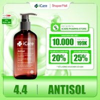 Dầu Gội Sạch Gàu Antisol | Thương Hiệu iCare Pharma | Làm Sạch Gàu Ngứa Da Đầu Chiết Xuất Dược Liệu