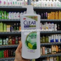 DẦU GỘI SẠCH GÀU CLEAR BẠC HÀ MÁT LẠNH 900 G