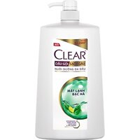 Dầu gội sạch gàu Clear mát lạnh bạc hà chai 1400g