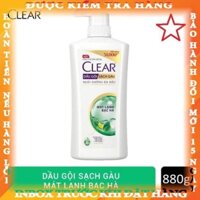 Dầu gội sạch gàu Clear mát lạnh bạc hà 880g  datcang