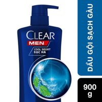 Dầu gội sạch gàu Clear Men Cool Sport bạc hà 900ml