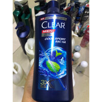 Dầu gội sạch gầu Clear Men Cool Sport bạc hà mát lạnh 630g