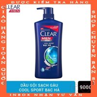 DẦU GỘI SẠCH GÀU CLEAR MEN COOL SPORT BẠC HÀ 900g  hatuat