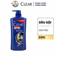 Dầu gội sạch gầu CLEAR Men dòng Deep Cleanse Sạch Sâu 630g làm sạch da hết gàu giúp bạn dễ chịu thoải mái và tự tin