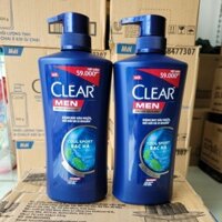 Dầu gội sạch gàu Clear Men Cool Sport bạc hà 650g