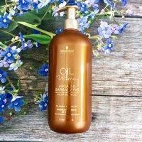 Dầu gội Schwarzkopf OIL Ultime Argan &amp; Barbary Fig Oil shampoo chăm sóc tóc to sợi thô cứng - 1000ML