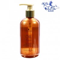 Dầu gội Schwarzkopf OIL Ultime Argan & Barbary Fig Oil shampoo chăm sóc tóc to sợi thô cứng 300ml ( New 2023 )