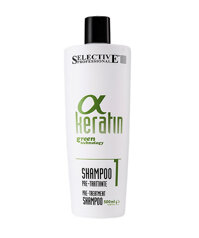 Dầu gội Selective a Keratin Pre-Treatment Shampoo 1 – 500ml làm sạch tóc trước khi xử lý kỹ thuật