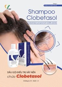 Dầu gội Shampoo Clobetasol VCP 100ml điều trị vảy nến da đầu, viêm da tiết bã, ngứa da đầu