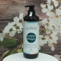 Dầu gội siêu mượt Label Shine biotin collagen 750ml chính hãng