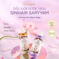 Dầu gội SinHair Saryyam Nước Hoa hương Sen Bách Diệp - Hỗ trợ thải độc da đầu phục hồi hư tổn