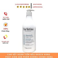 Dầu gội StarVatina Vitamin E dưỡng ẩm phục hồi tóc, mềm mượt không gàu không ngứa cặp 500 - 800ml