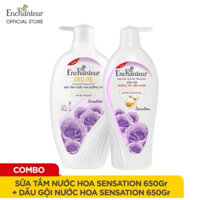 Dầu gội - Sua Tam nước hoa Enchanteur Sensation dưỡng tóc siêu mượt 650gr