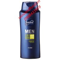 Dầu gội Suave Professionals 3 in 1 cho nam 828ml