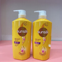 Dầu gội Sunsilk Mềm mượt diệu kỳ chai 650g ( mầu vàng )