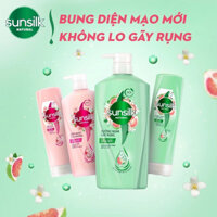 Dầu gội Sunsilk Natural 650g thành phần 100% thiên nhiên cho mái tóc tỏa hương sống động 48h và giảm gãy rụng gấp 2,5lần