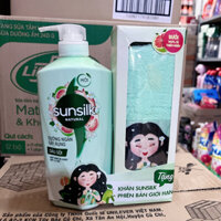 Dầu Gội Sunsilk Natural Hương Thiên Nhiên 650g tặng khăn