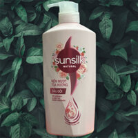 DẦU GỘI SUNSILK NATURAL MỀM MƯỢT TOẢ HƯƠNG 650G VỚI HƯƠNG HOA THIÊN NHIÊN THƠM NGÁT