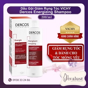 Dầu gội tăng cường dưỡng tóc Vichy Dercos Energizing Shampoo 200ml