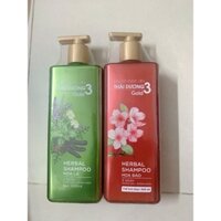 dầu gội thái dương 3 hương hoa và hương lá 480ml mùi thơm dễ chịu ngăn rụng tóc hàng luôn chính hãng