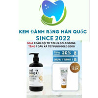 Dầu gội Thái Dương 7 Plus Gold (500ml) TẶNG Dầu Xả Thái Dầu gội Thái Dương 7 Plus Gold (500ml) [kem đánh răng Hàn Quốc]