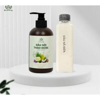 Dầu gội thảo dược cao hà thủ ô Dr Ánh 350ml(Tặng 1 chai kem ủ xã tóc nước dừa xiêm lên men)