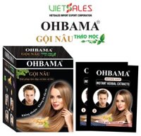 DẦU GỘI THẢO DƯỢC GỘI LÀ ĐEN OHBAMA MÀU NÂU 15ML