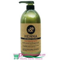 DẦU GỘI THẢO DƯỢC HENNA  R&B HÀN QUỐC 1000ML