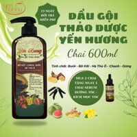 Dầu gội thảo dược Yến Hương, bưởi, bồ kết, hà thủ ô, chanh, gừng - chai 600ml