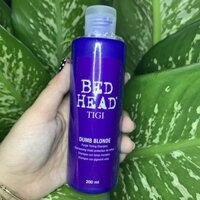 Dầu Gội Tigi Dumb Blonde Silver (USA) Khử Ánh Vàng Cho Tóc Bạch Kim