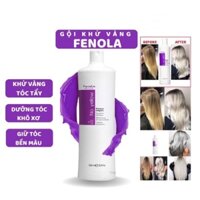 Dầu gội tím Fanola No Yellow 1000ml, dầu gội khử vàng chính hãng, dầu gội giữ màu dành cho tóc tẩy nhuộm màu thời trang