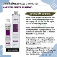 Dầu gội tím khử vàng Karseell Silver Shampoo cho tóc tẩy
