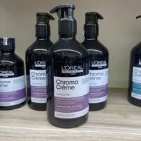 DẦU GỘI TÍM TRUNG HÒA ÁNH SẮC VÀNG DÀNH CHO TÓC TẨY LOREAL CHROMA CRÈME SHAMPOO - 500ml