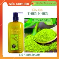Dầu gội trà xanh Hachi 800ml được chiết xuất từ lá trà xanh nguyên chất giúp phục hồi mái tóc bị dầu