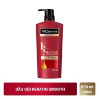 Dầu gội TRESemme Keratin Smooth Tinh dầu Argan và Keratin vào nếp suôn mượt 650g