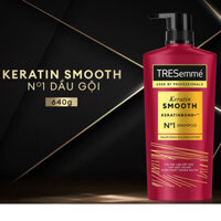 Dầu Gội TReSemme Keratin Smooth Vào Nếp Suôn Mượt chai 640g