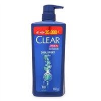 Dầu gội trị gàu Clear Men Cool Sport 650g