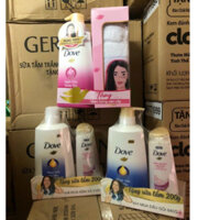 dầu gội và dầu xả dove phục hồi hư tổn 620g tặng sữa tắm 200g/ tặng khăn / tặng xã tùy theo mỗi đợt công ty khuyến mãi