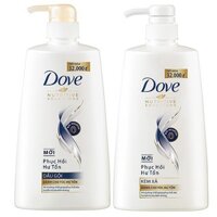 Dầu Gội và dầu xả Dove Phục Hồi Hư Tổn 650g