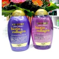 Dầu Gội Và Dầu Xả Dưỡng tóc Biotin & Collagen ogx (385ml/Chai)