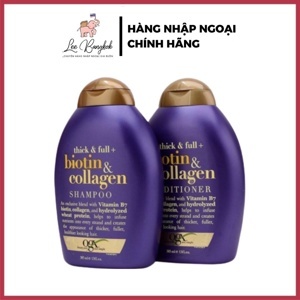 Dầu gội và dầu xả OGX Thick and Full Biotin and Collagen Shampoo 385ml