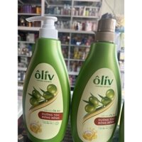 dầu gội và dầu xả Olive chai lớn có vòi 650ml siêu thơm và mềm tóc có 2 loại  1 bồng bềnh 2 là chắc khỏe