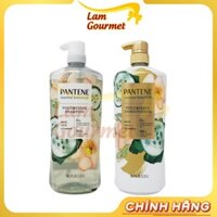 Dầu gội và dầu xả Pantene Mỹ Trà trắng & dưa leo 1.13L