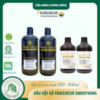 DẦU GỘI VÀ DẦU XẢ SIÊU MƯỢT FRAICHEUR SMOOTHING 500ML*2  - 800ml×2 CHÍNH HÃNG CÔNG TY NHẬT MINH ANH