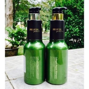 Dầu gội và dầu xả Sophia platium collagen repair 500ml x 2