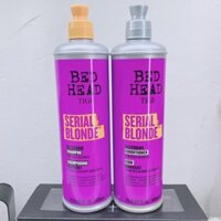 Dầu Gội Và Dầu Xả TIGI Tím Cho Tóc Tẩy Nhuộm Bed Head Serial Blonde( mẫu mới 400mlx2)